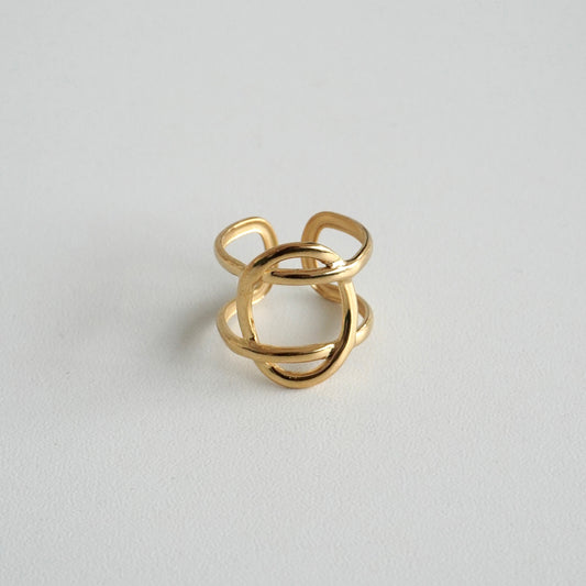 Anillo cruzado círculo