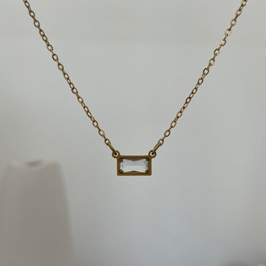 Cadena dije zirconia cuadrada