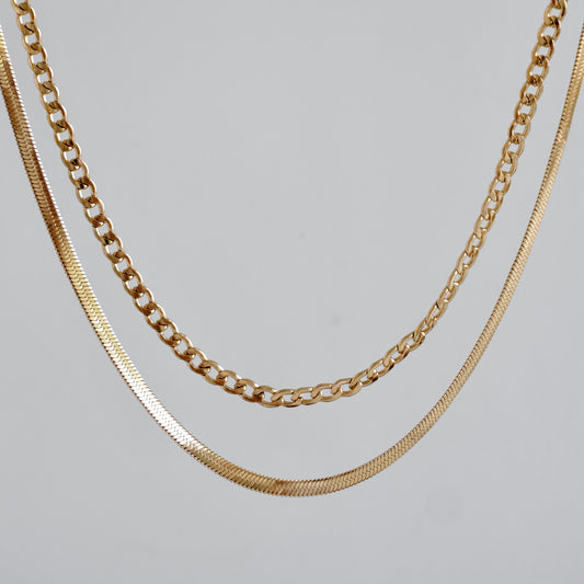 Set cadenas espiral y lisa