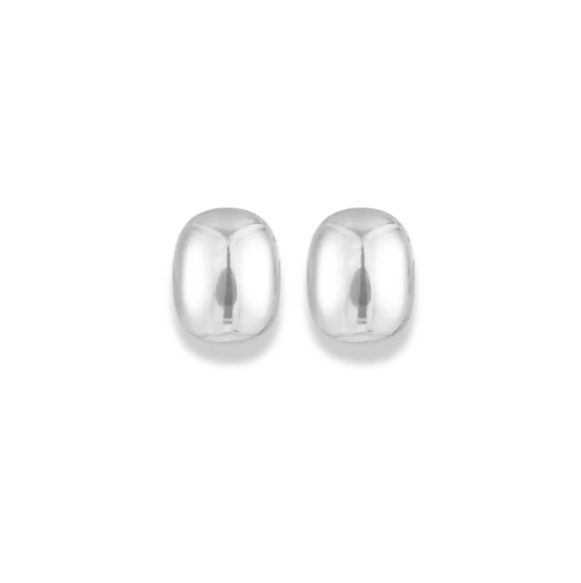 Aretes mini círculo plateado