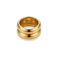 Anillo doble línea chunky