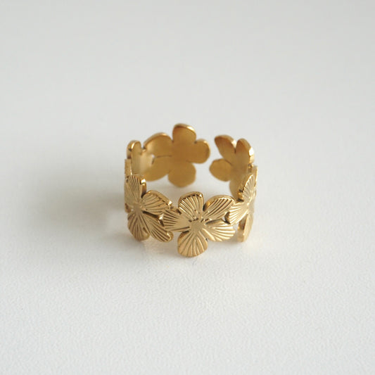 Anillo flores tropicales modelo 2
