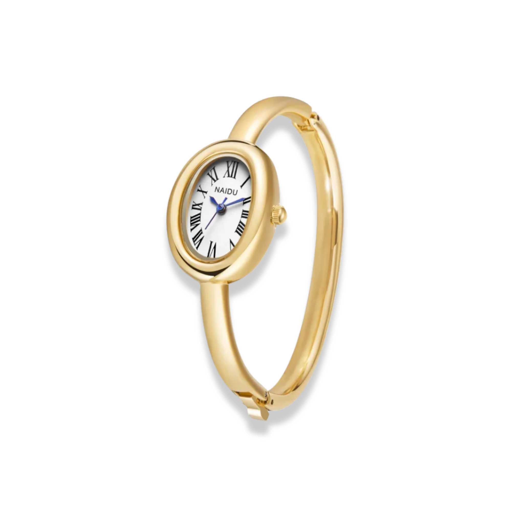 Reloj rigido delgado dorado