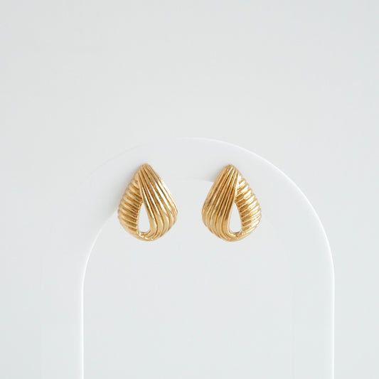 Aretes tipo caracol abierto