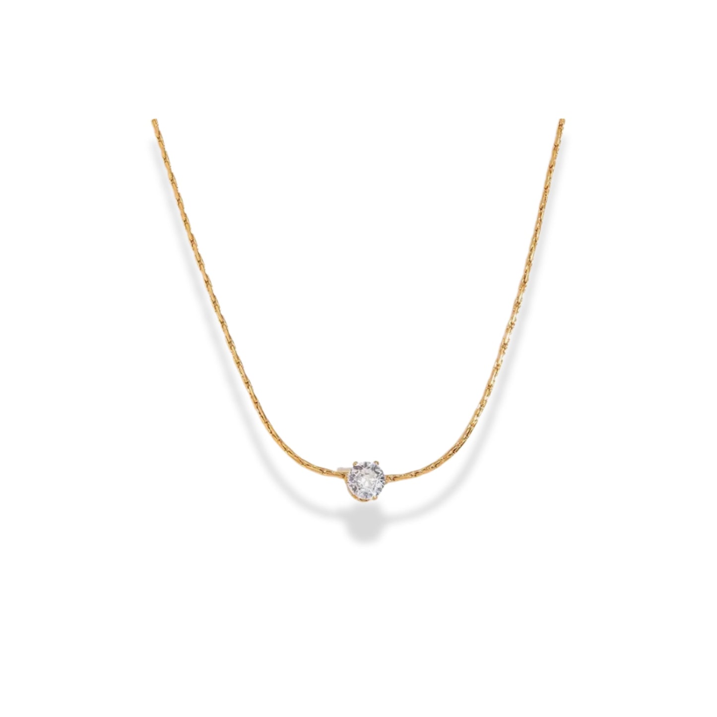 Cadena delgada dije de zirconia mini