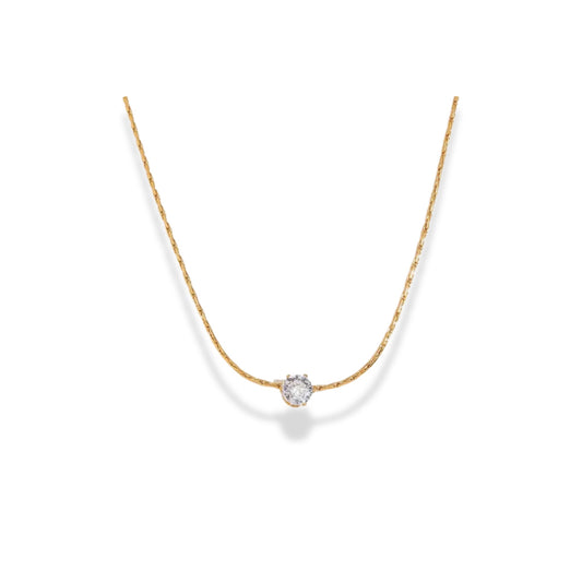 Cadena delgada dije de zirconia mini