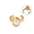 Anillo con perla al centro