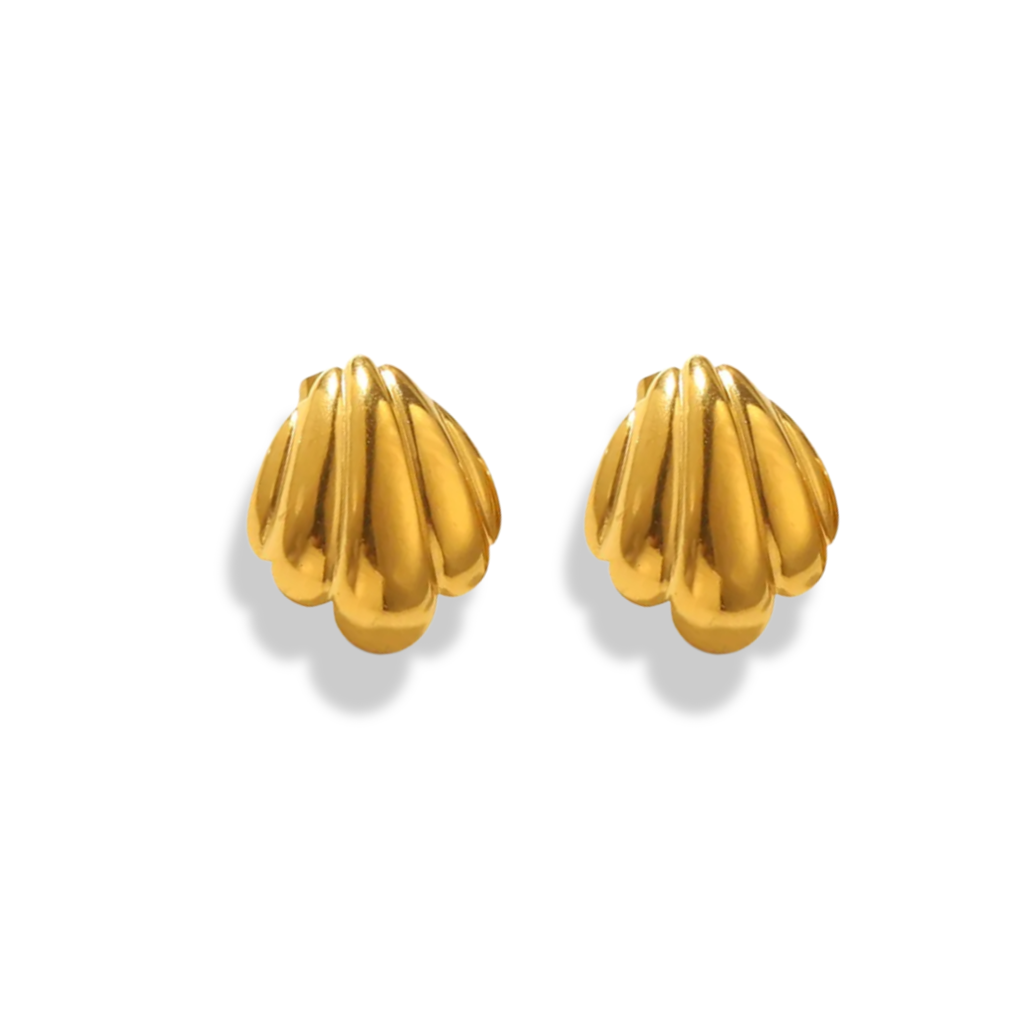 Aretes tipo concha pequeña