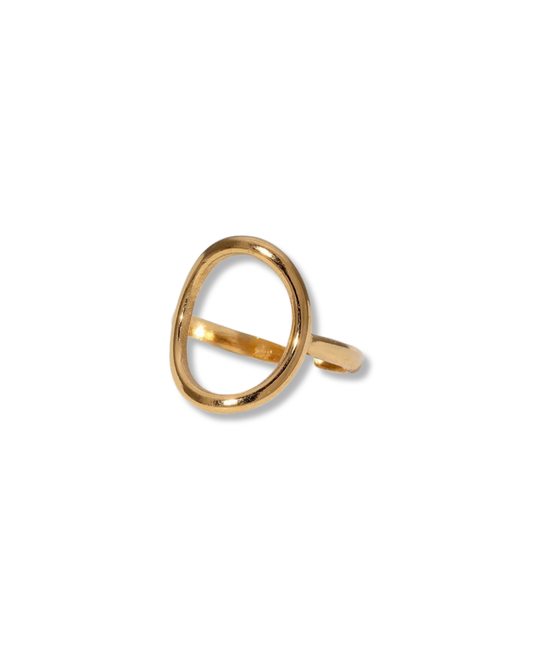 Anillo circulo asimetrico delgado