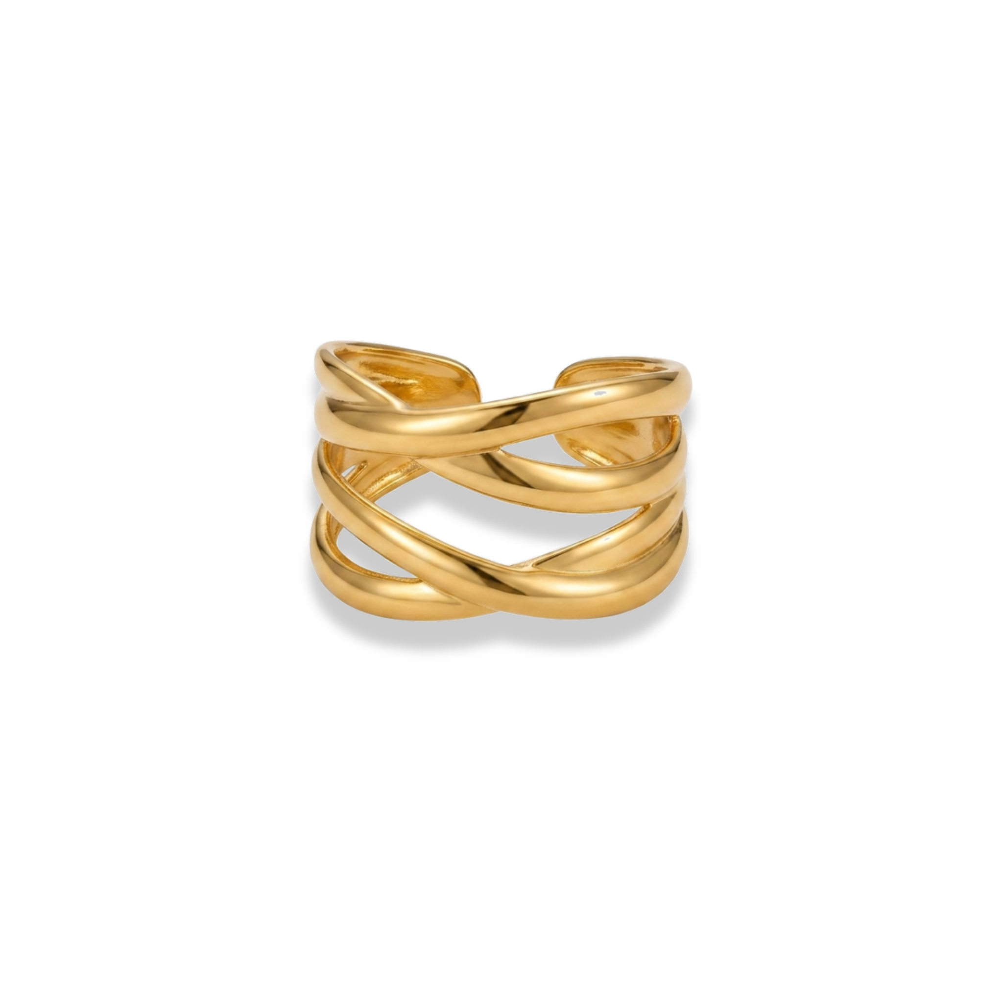Anillo líneas cruzadas