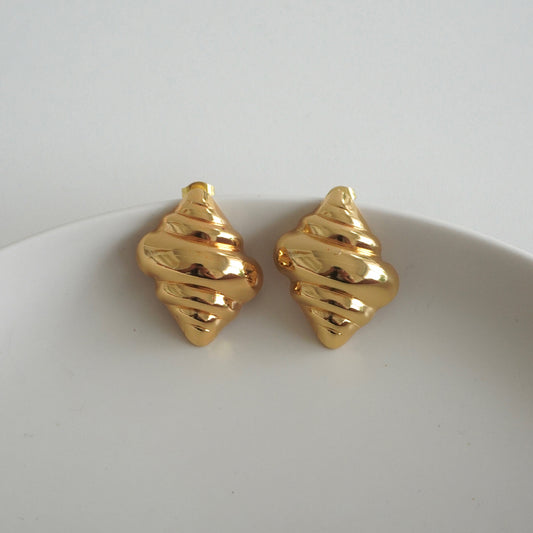 Aretes caracolas chunky