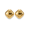 Aretes de botón cuadrado lisos