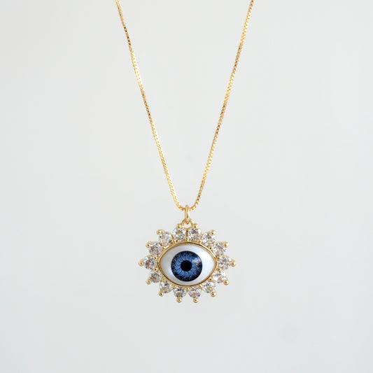 Cadena ojo turco azul