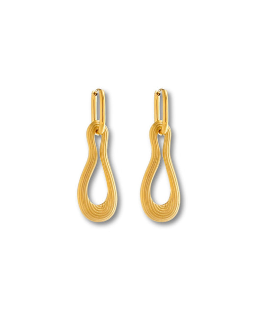 Aretes doble uso en forma de gota