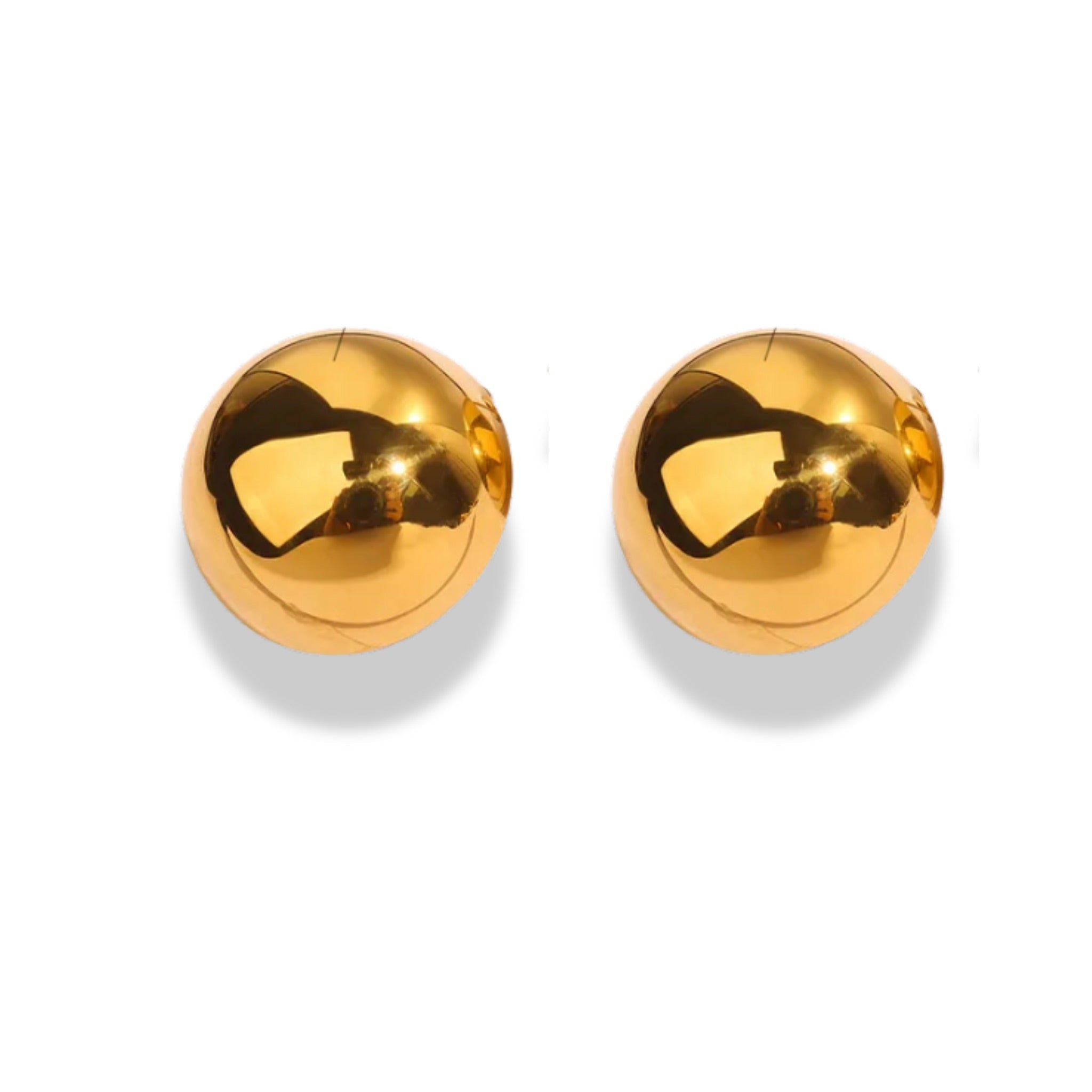 Aretes de media bola hueca