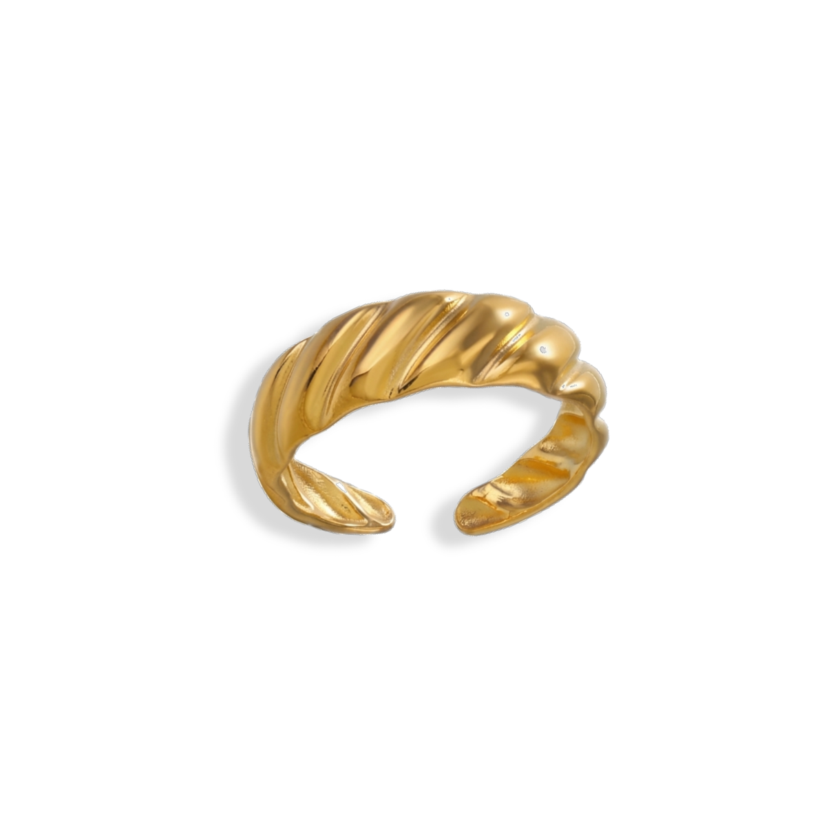 Anillo con textura de líneas