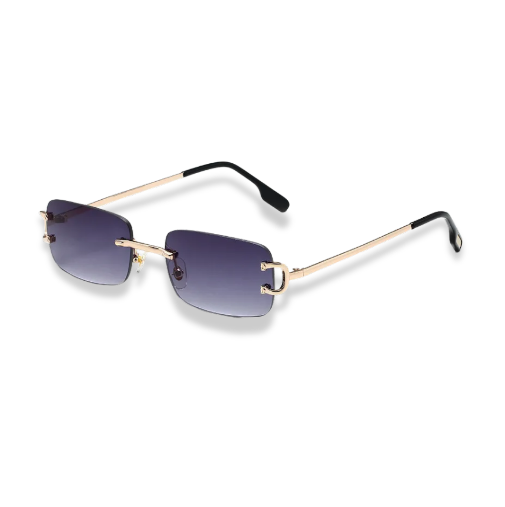 Gafas de sol cuadradas negro degradado