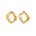 Aretes rombo hueco chunky