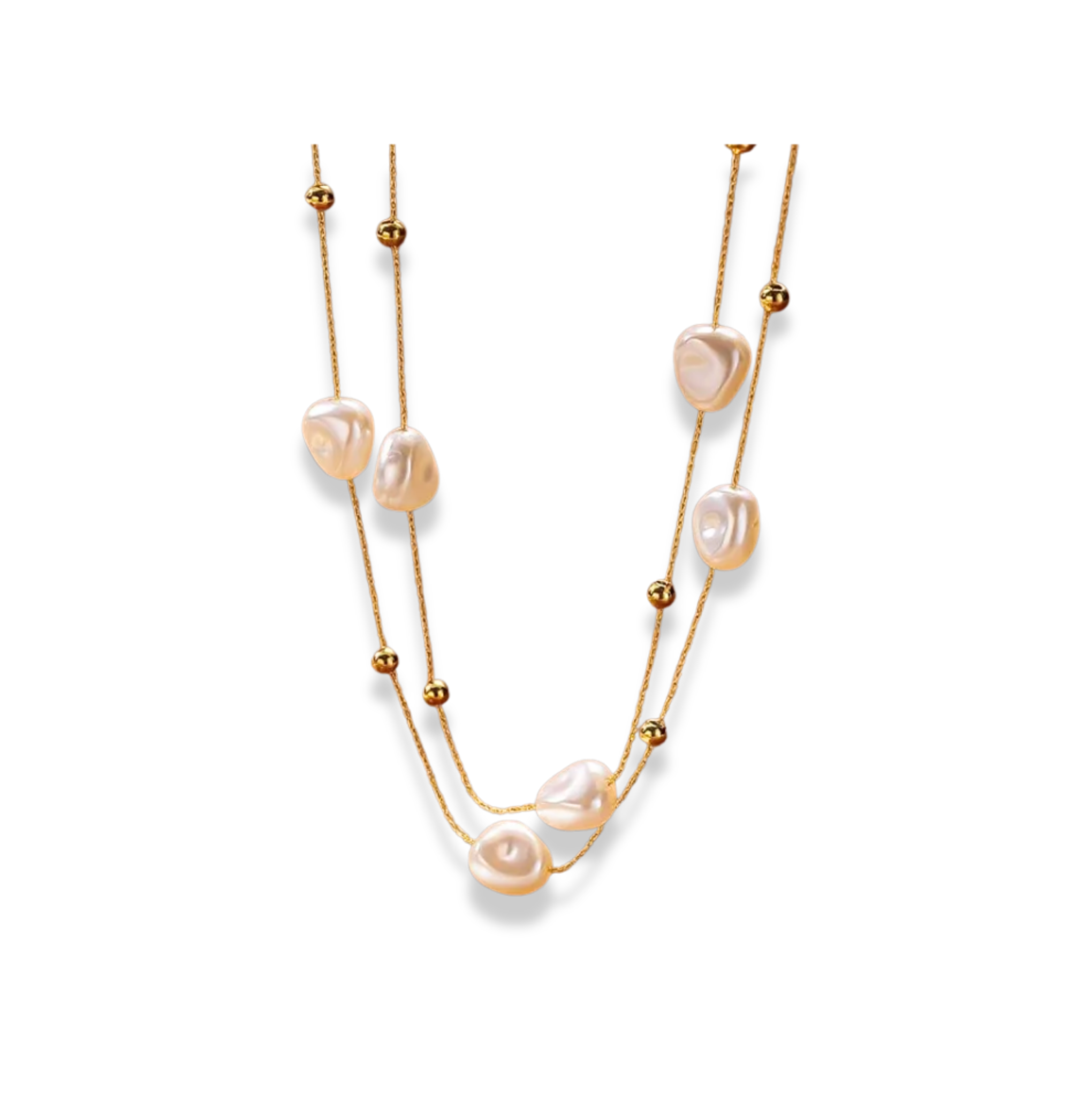 Set de dos cadenas perlas