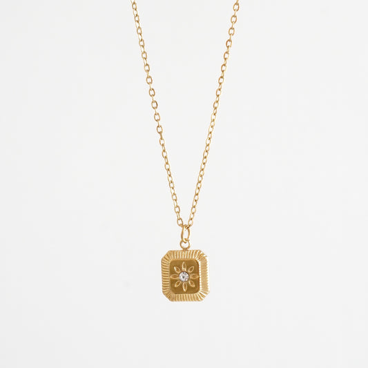 Cadena dije destello con zirconia