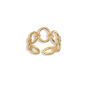 Anillo círculo grandes y pequeños huecos