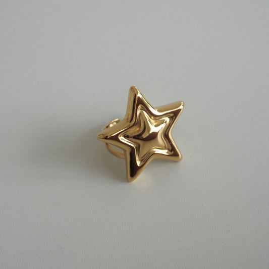 Anillo estrella chunky