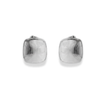 Aretes cuadrados plateados