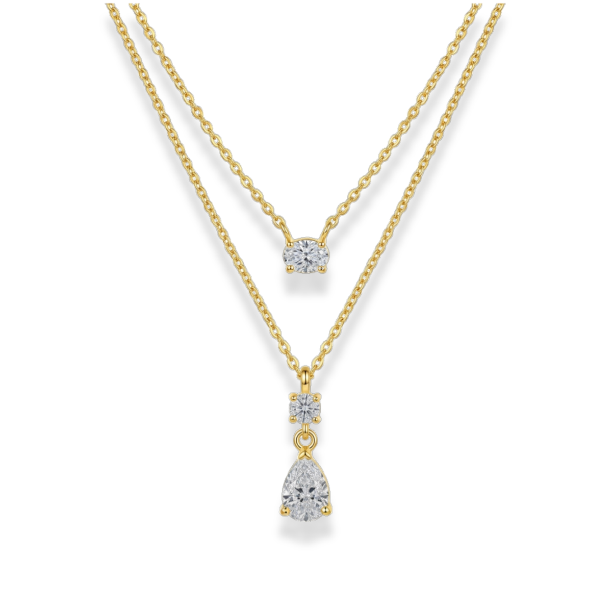 Set de cadenas con zirconias