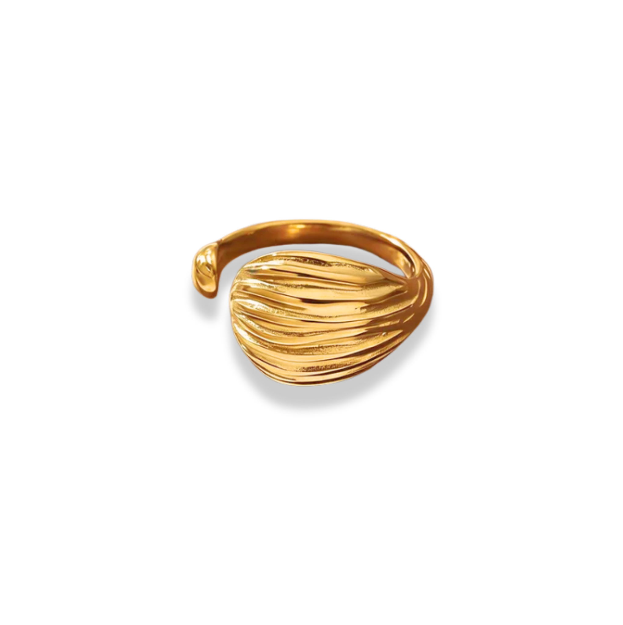 Anillo chunky gota abierto