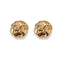 Aretes redondos asimétricos con textura