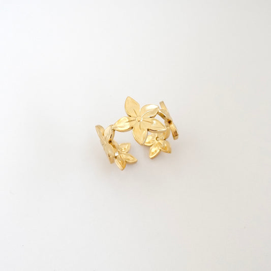 Anillo de flores 5 pétalos
