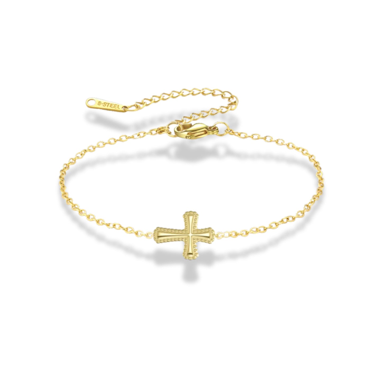 Pulsera básica dije de cruz