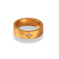 Anillo liso zirconias