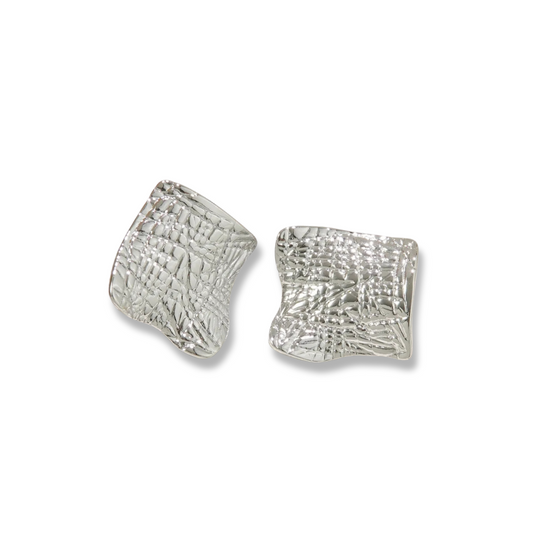 Aretes costal plateados