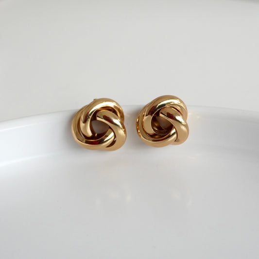 Aretes entrelazados chuncky