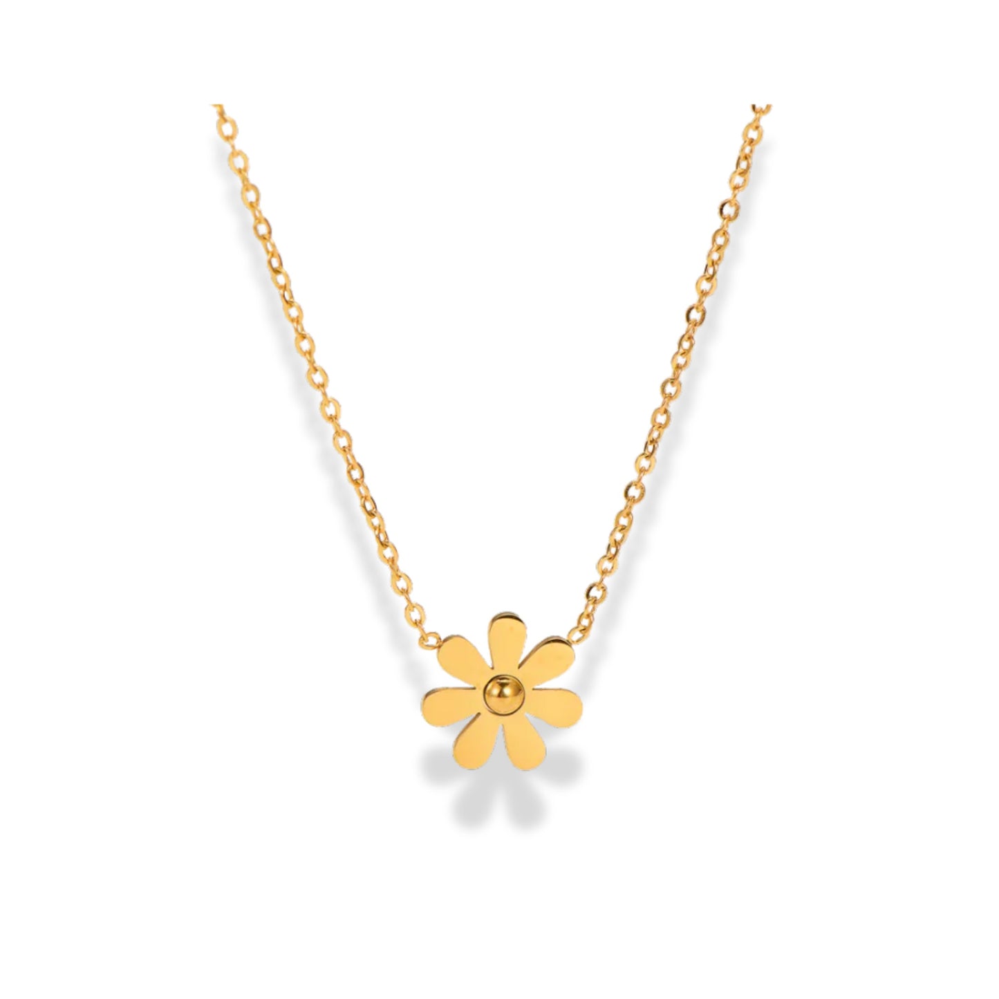 Cadena con dije de flor mini