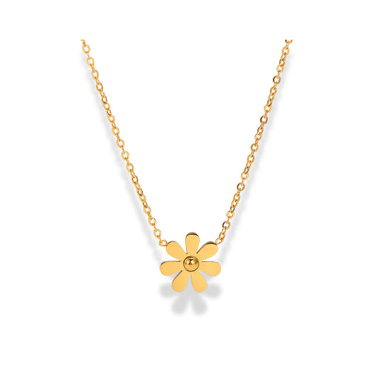 Cadena con dije de flor mini