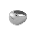 Anillo chunky bola plateada