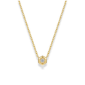 Cadena con zirconia redonda mini