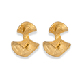 Aretes tipo reloj de arena irregulares