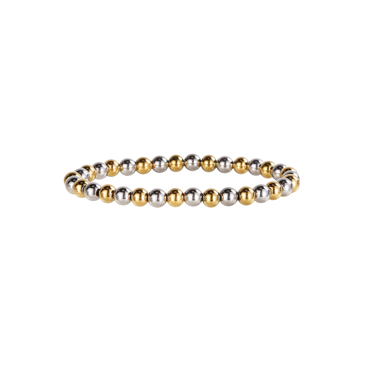 Pulsera bolitas bicolor 6mm