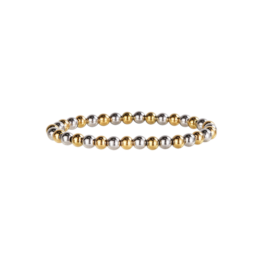 Pulsera bolitas bicolor 6mm