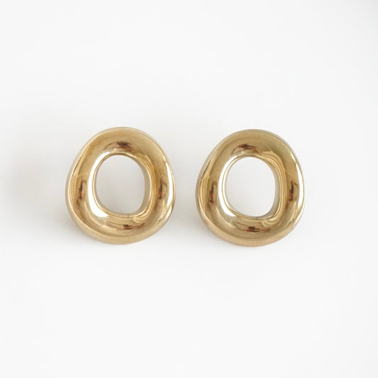 Aretes chuncky círculo hueco