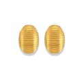Aretes óvalo líneas chunky
