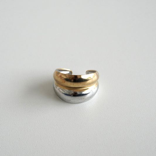 Anillo bicolor ajustable