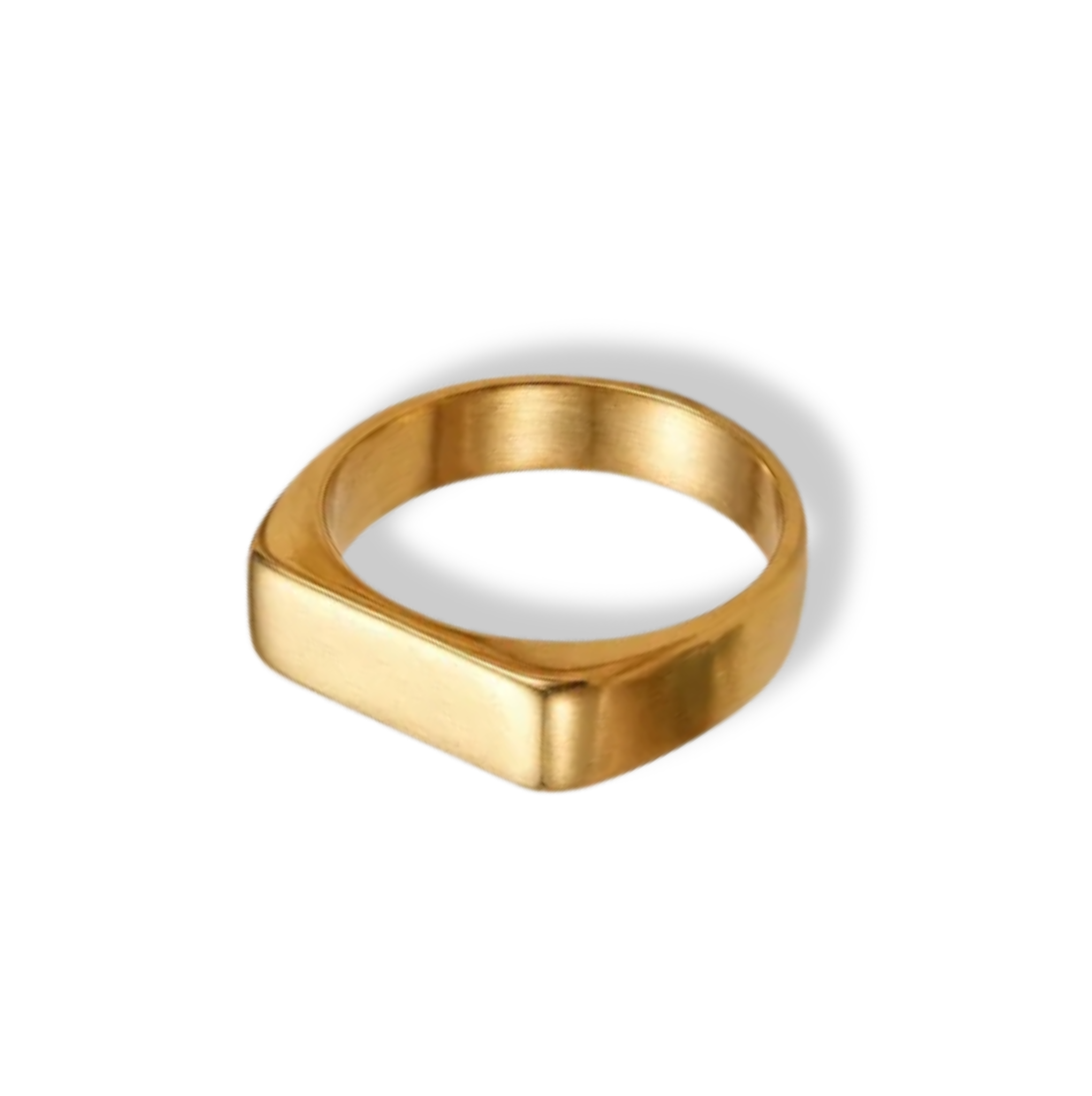 Anillo frente plano chunky