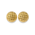 Aretes redondos texturizados