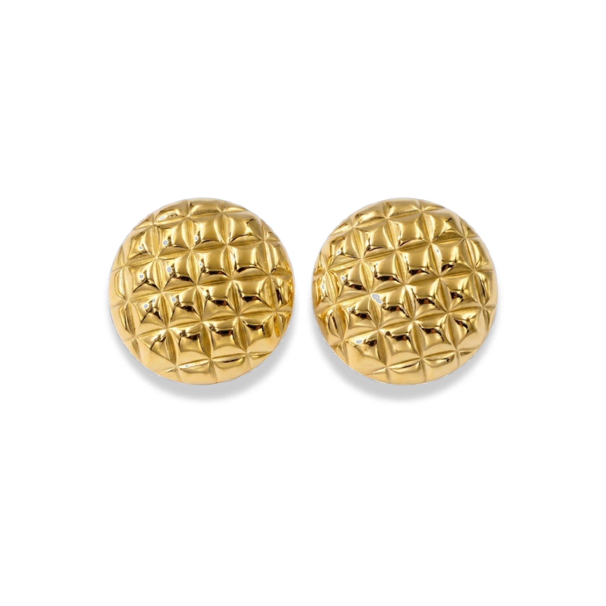 Aretes redondos texturizados