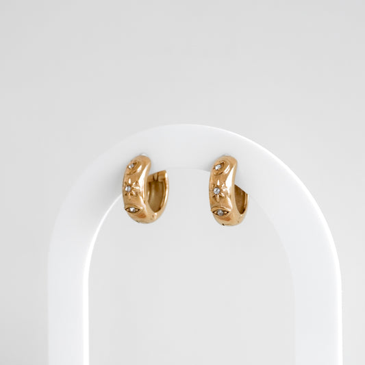 Hoops chuncky mini zirconias