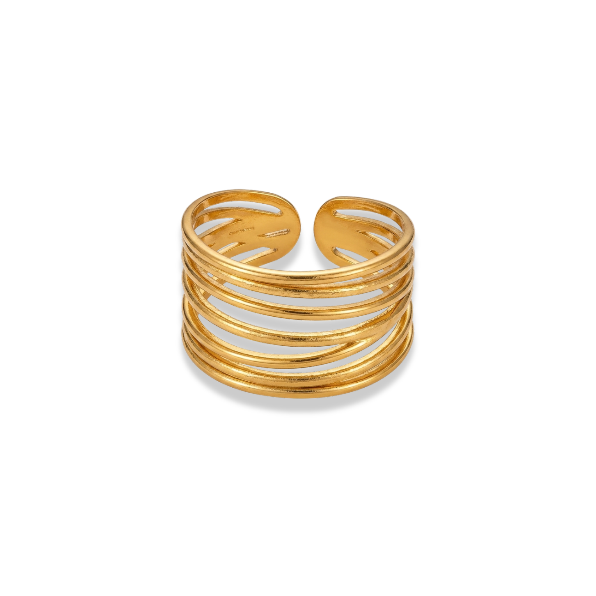 Anillo líneas entrelazados